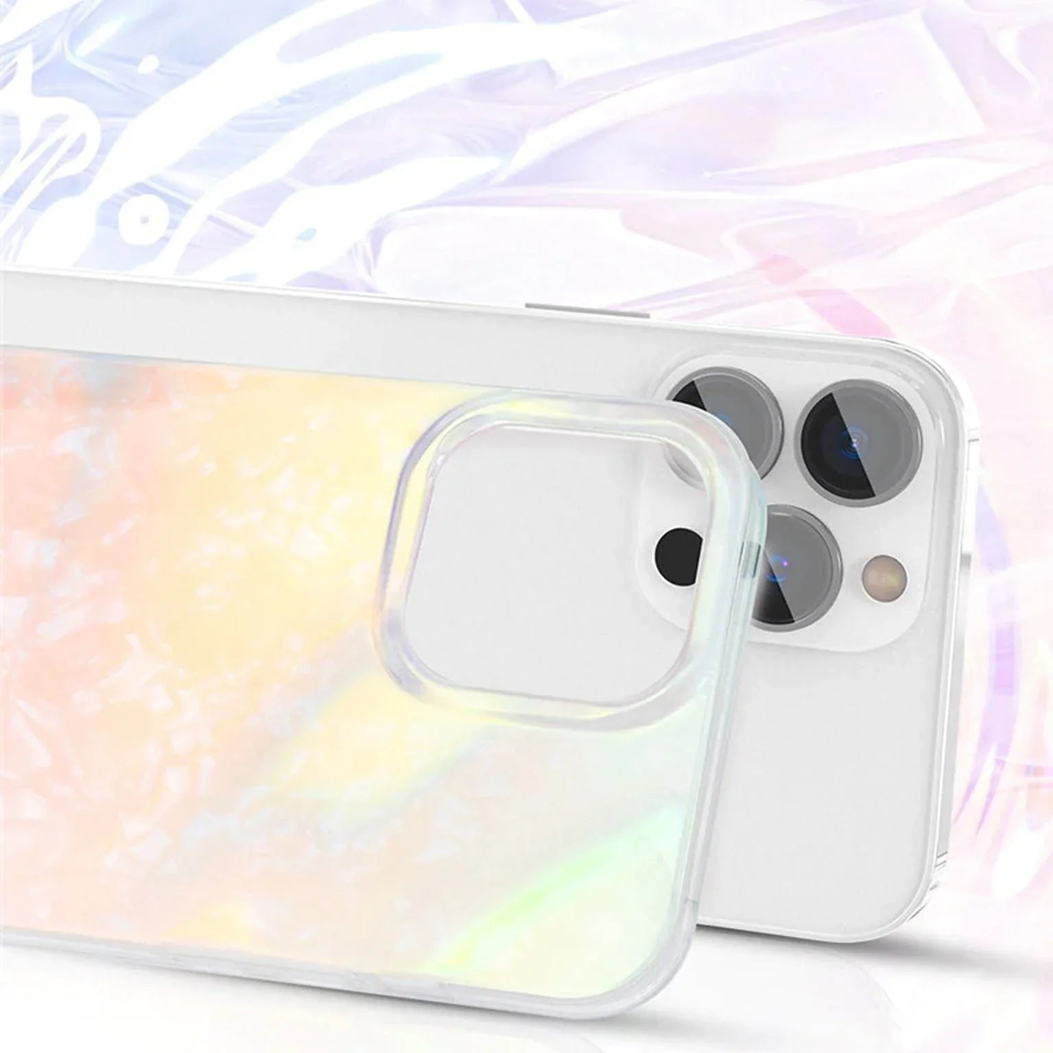 iPhone 13 Pro Max Kingxbar Shell Series Case - Clear - Tashqila iPhone 13 Pro Max Kingxbar Shell Series Case - Clear - Tashqila